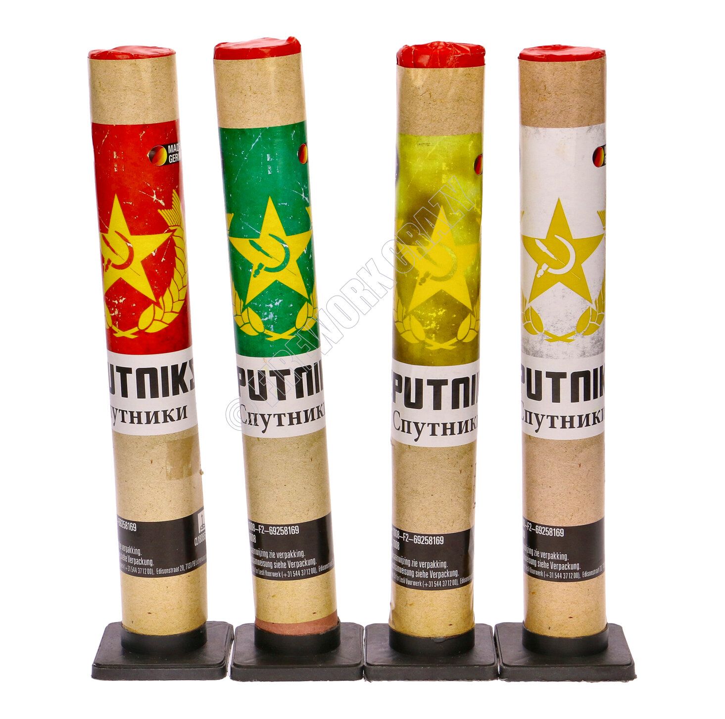 Sputniks Shot Tubes (4 Pack) by Lesli Fireworks