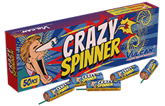 crazy spinners (50) by vulcan fireworks