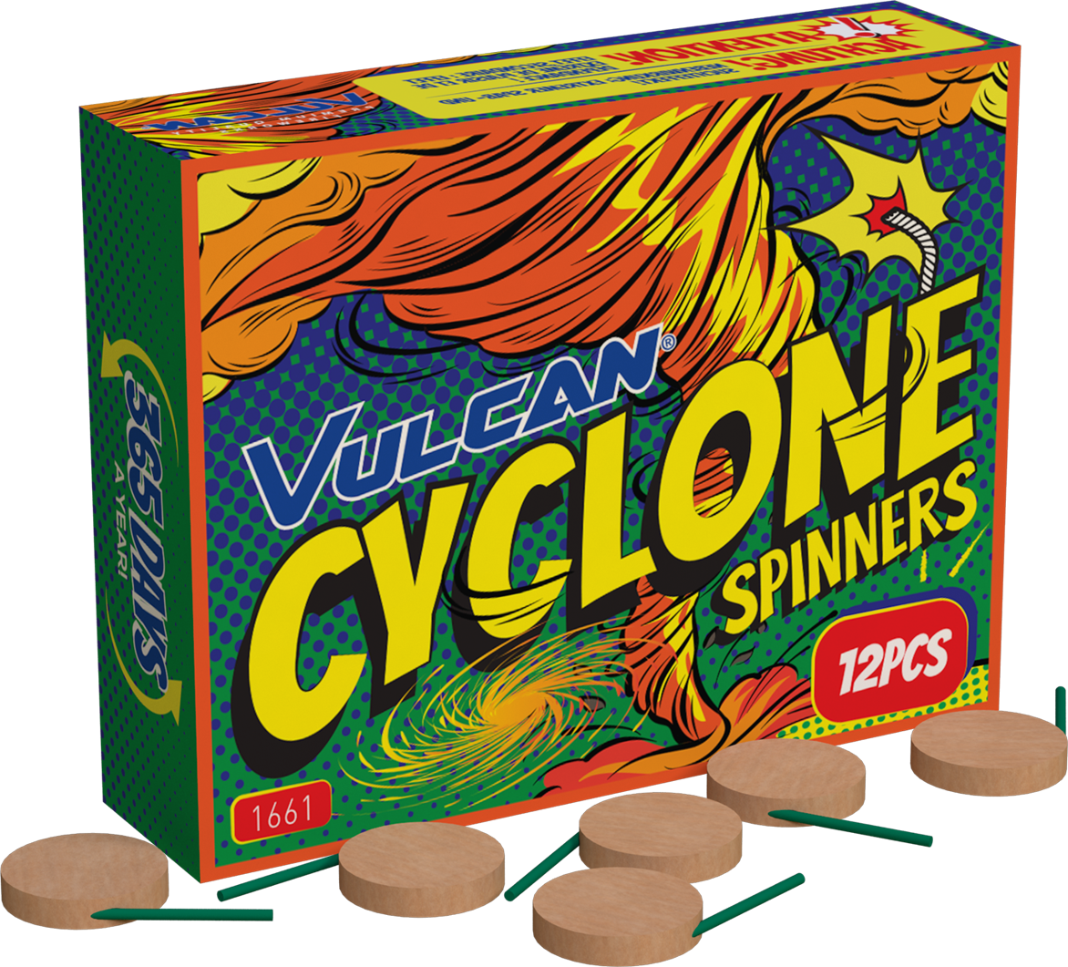 cyclone mini spinner by vulcan fireworks