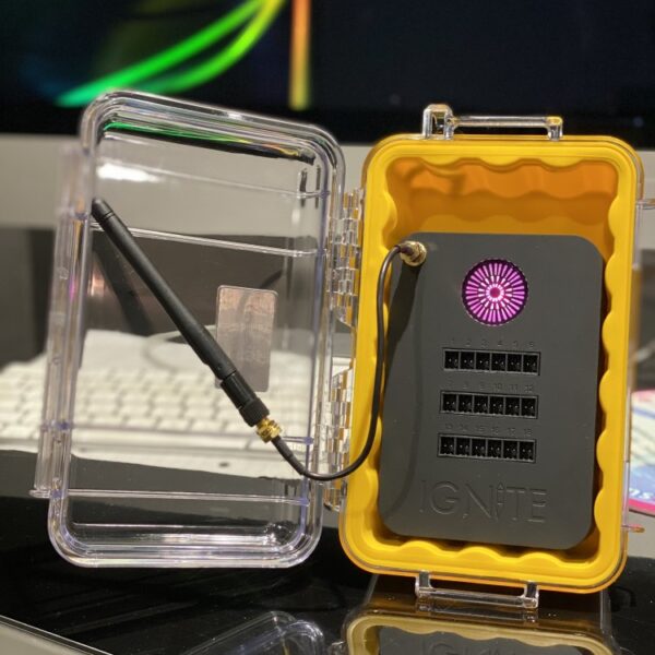 peli case with aerial extender for ignite i18 module