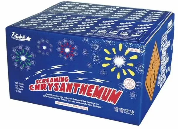 screaming chrysanthemums by funke fireworks