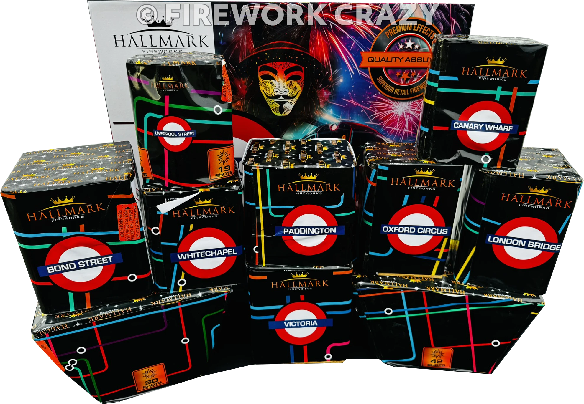 london underground barrage pack by hallmark fireworks