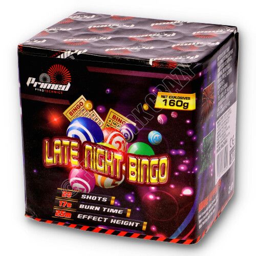 late night bingo by primed pyrotechnics