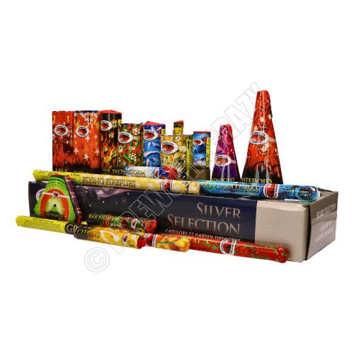 silver selection box by kimbolton fireworks
