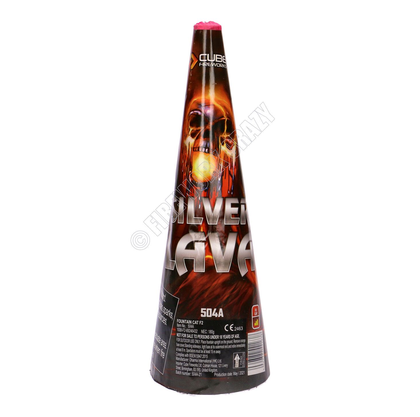 silver lava fountain by cube fireworks