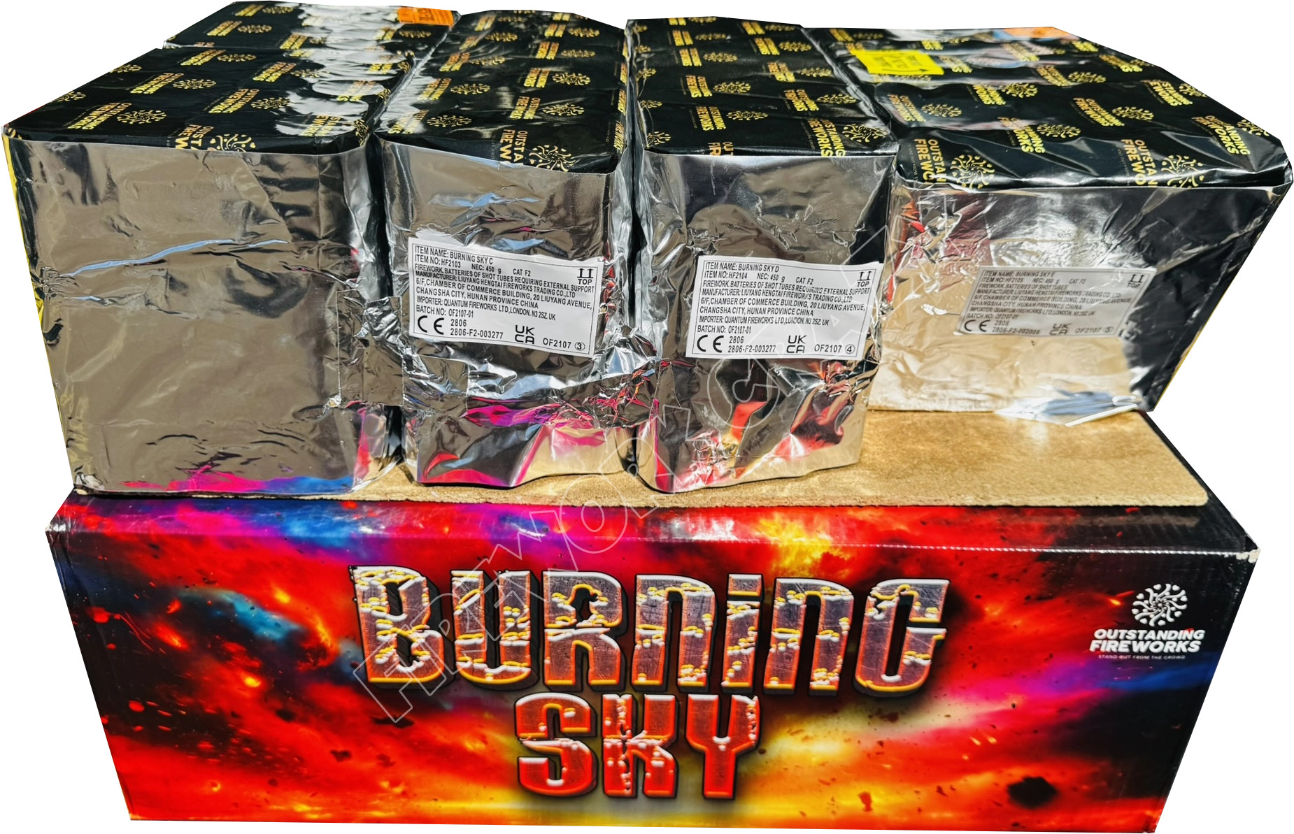 burning sky by outstanding fireworks