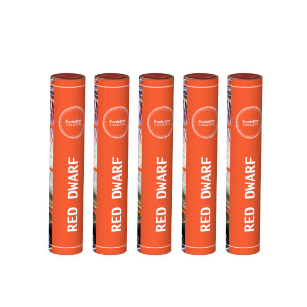 red dwarf shot tubes (pack of 5) by evolution fireworks