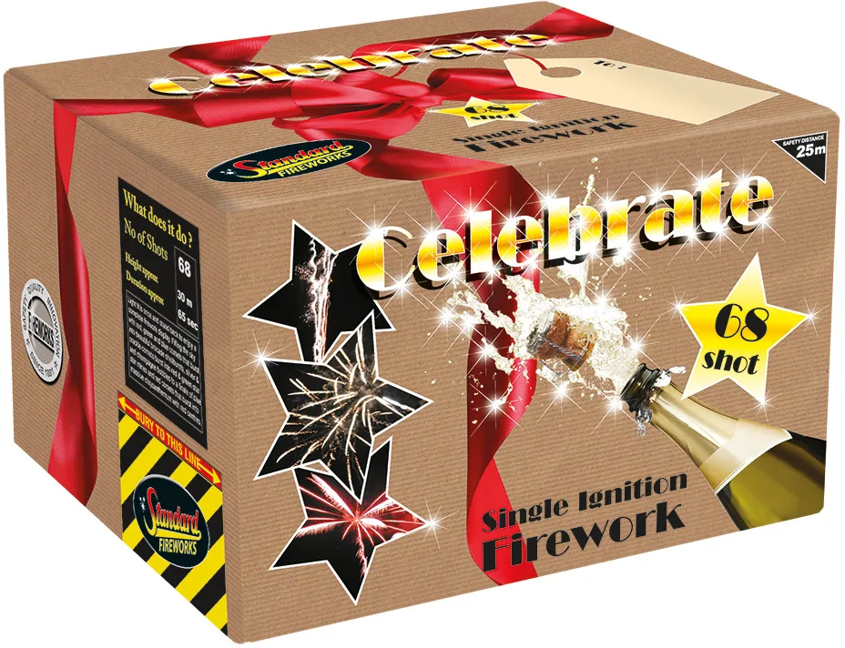 celebrate by standard fireworks