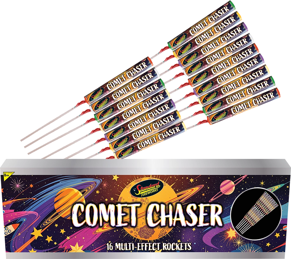 comet chaser (16 rockets) by standard fireworks