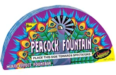 peacock fountain (2023) by standard fireworks