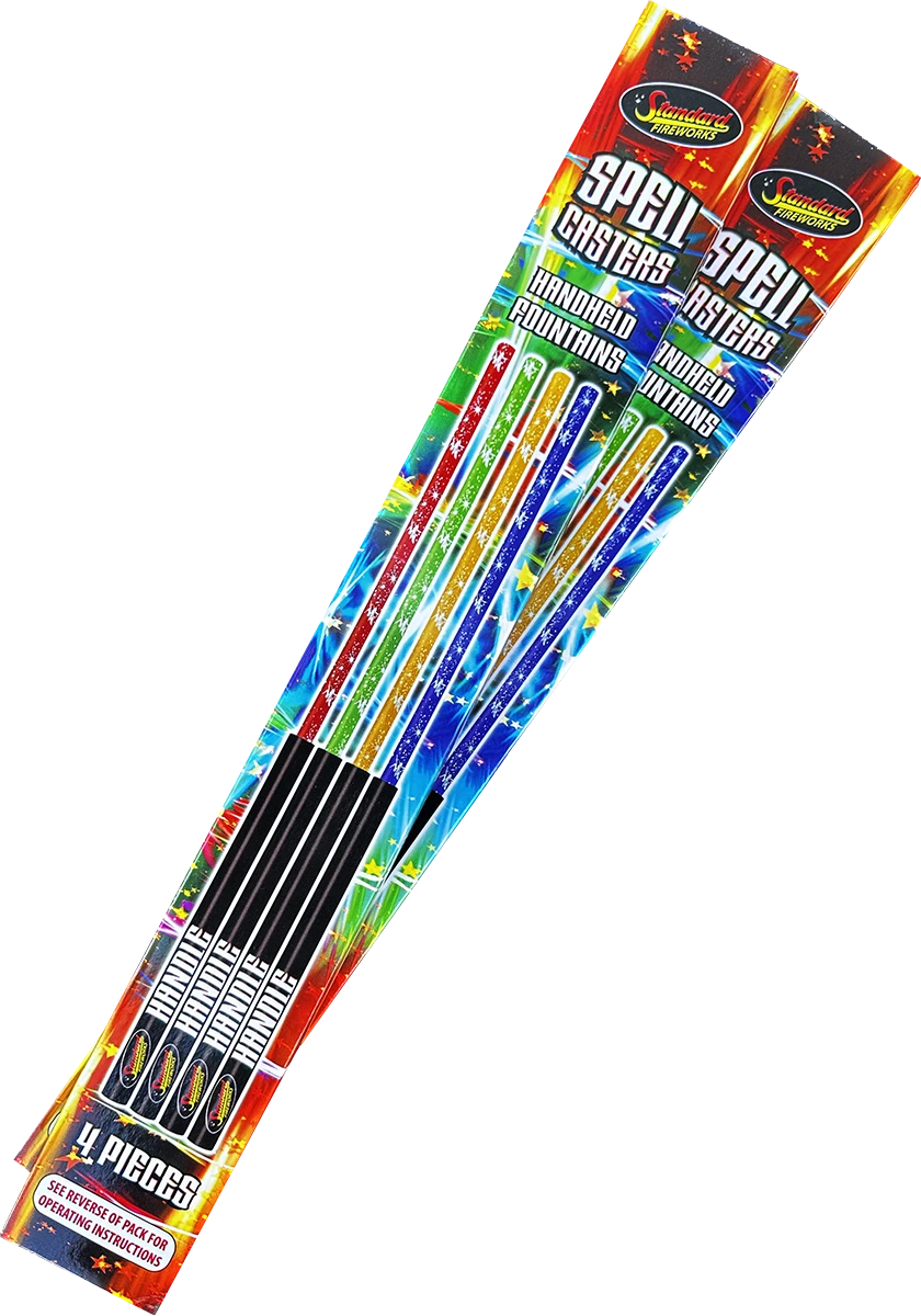 spellcasters (4) handheld fountains by standard fireworks
