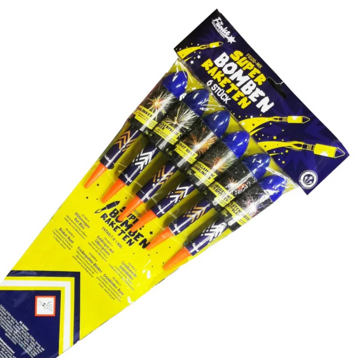 super bomben rockets (6) by funke fireworks