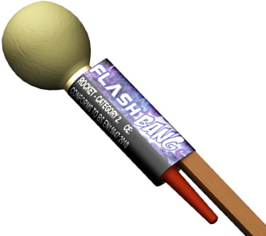 absolute fireworks flashbang 2inch shell rocket